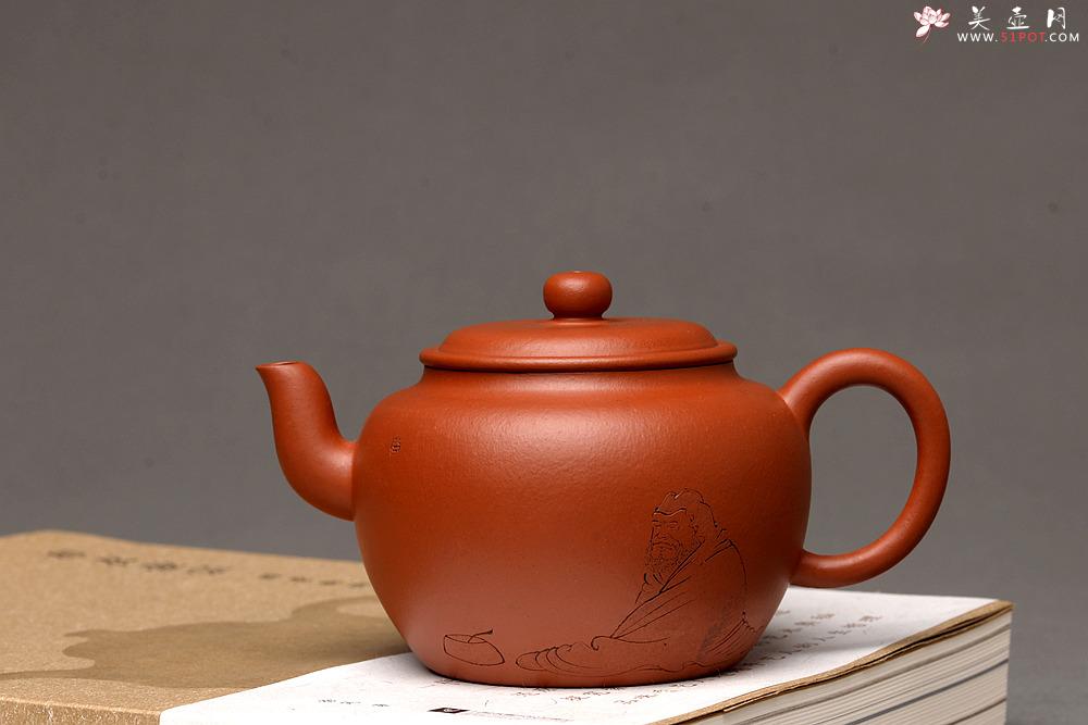 紫砂壶图片：徐亚春新品 优质朱泥 全手鼓墩 游心堂主人装饰 实用佳品 - 美壶网