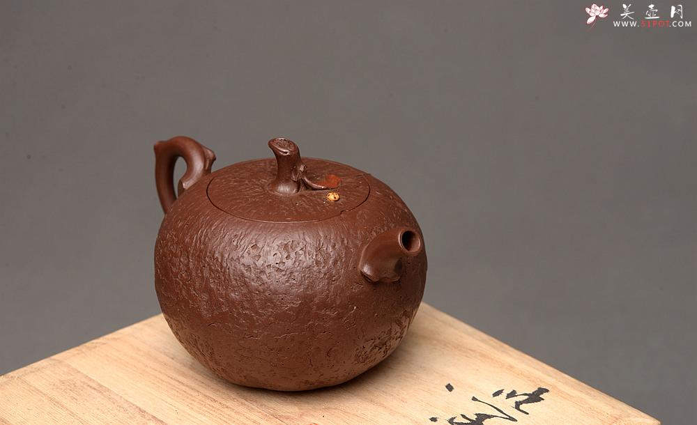 紫砂壶图片：潘丹初乙未冬末全手新作 酣畅淋漓的花货手法 秀雅得趣 秋色 - 美壶网