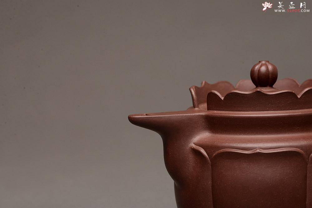 紫砂壶图片：蔡旭伟乙未冬 精美之作 全手莲花僧帽 娴静品茗 书房雅器 - 美壶网