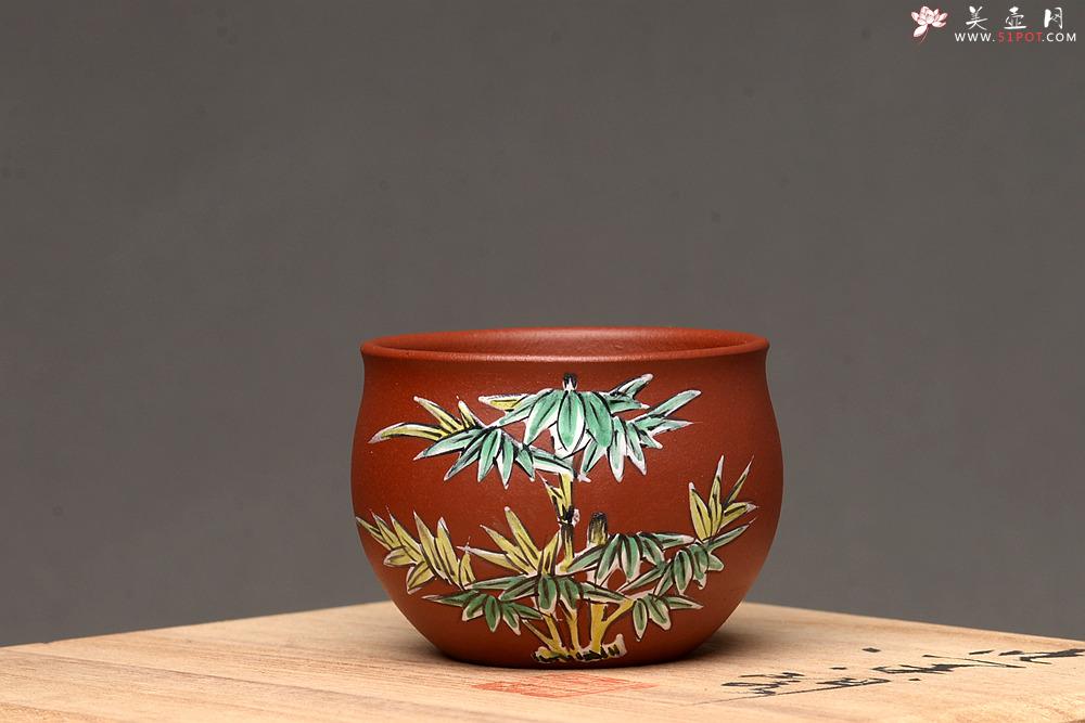 紫砂壶图片：美壶特惠 梅兰竹菊点彩一套精致品茗杯 自用送礼佳品 - 美壶网