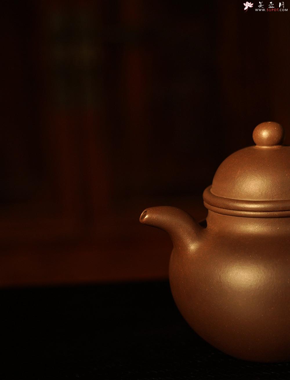 紫砂壶图片：深得其味 全手寿珍掇球 霸气 经典再现 - 美壶网