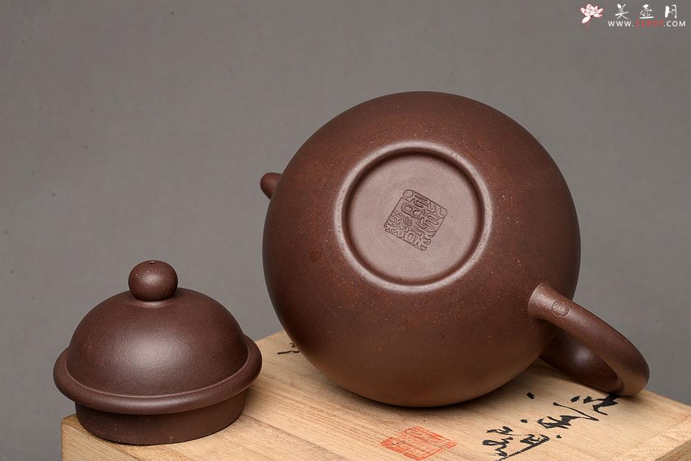 紫砂壶图片：深得其味 全手寿珍掇球 霸气 经典再现 - 美壶网