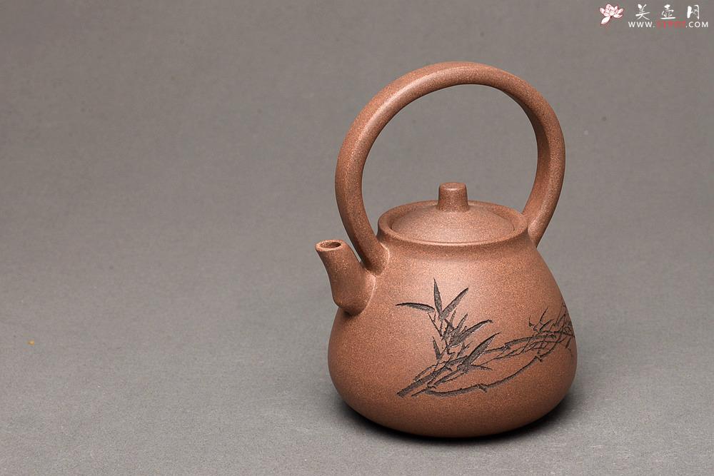 紫砂壶图片：淞庐出品 全手佳作 文气十足~逸提 优质老段泥 - 美壶网