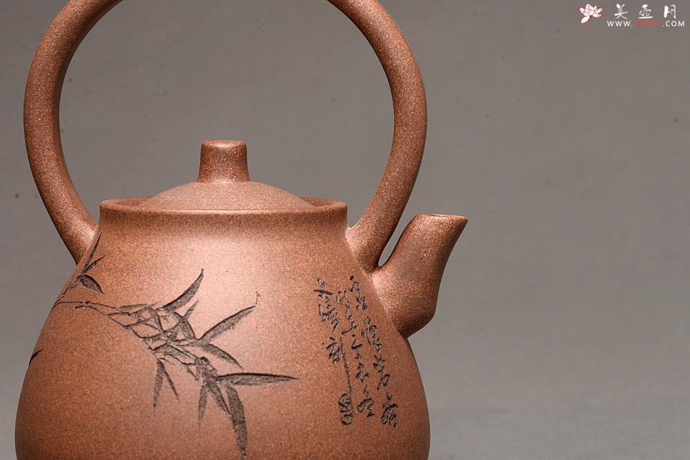 紫砂壶图片：淞庐出品 全手佳作 文气十足~逸提 优质老段泥 - 美壶网