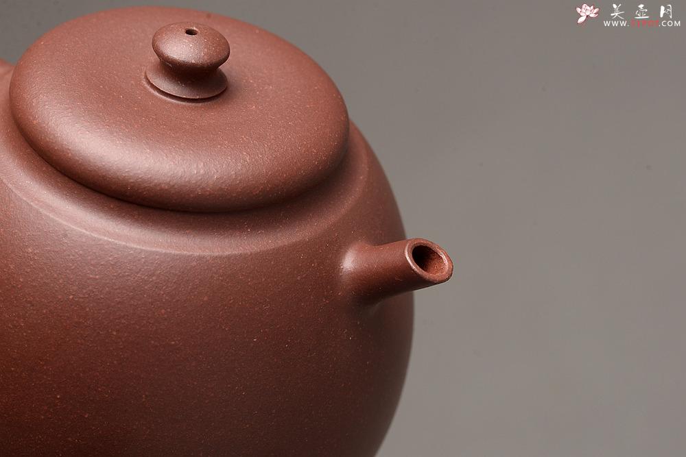 紫砂壶图片：美壶特惠 俞欣荣新品 经典之作 钢管直流~独孔 古拙有味 盉式茗壶  - 美壶网