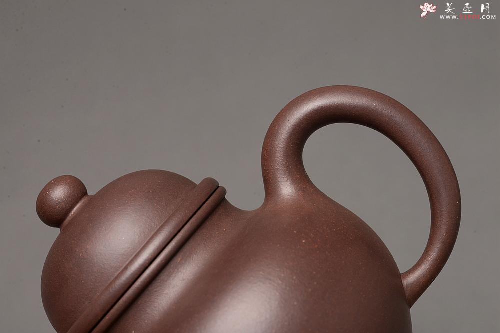 紫砂壶图片：深得其味 全手寿珍掇球 霸气 经典再现 - 美壶网