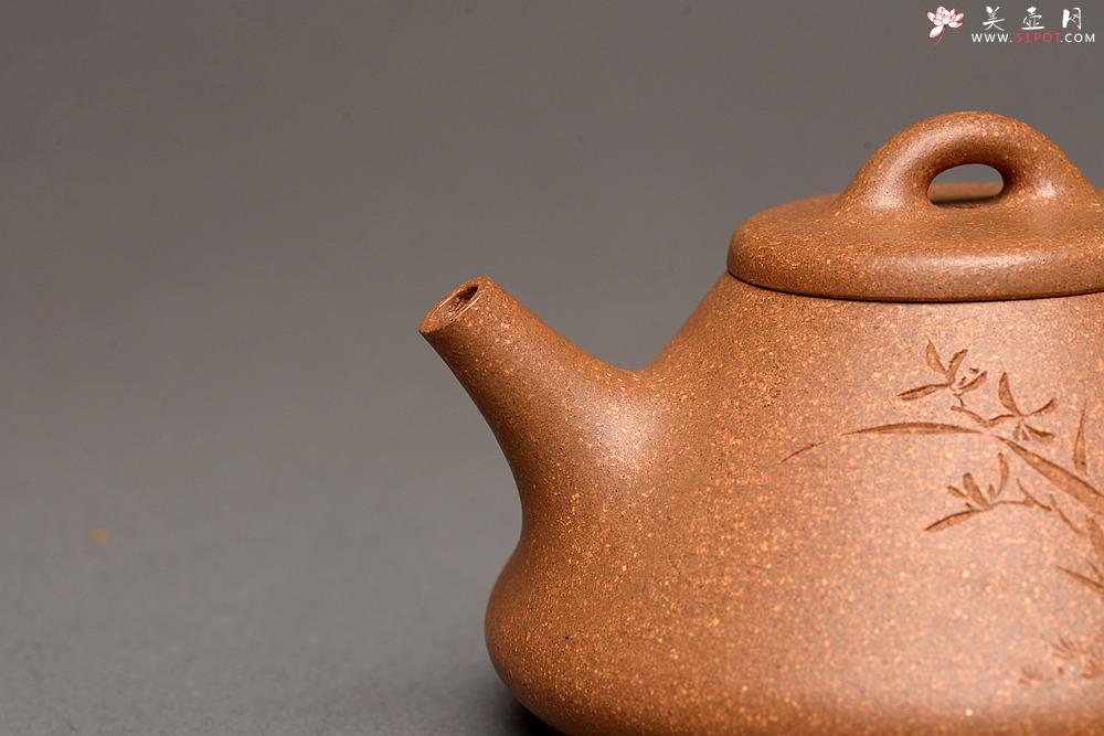 紫砂壶图片：器形周正 文气全手石瓢 骨肉均挺之精品 - 美壶网