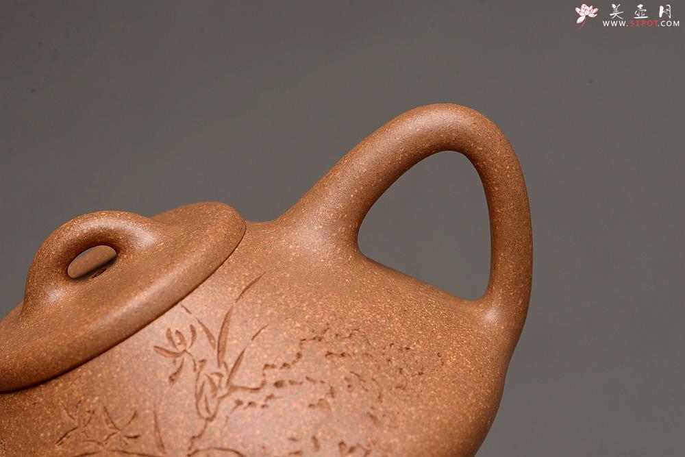 紫砂壶图片：器形周正 文气全手石瓢 骨肉均挺之精品 - 美壶网