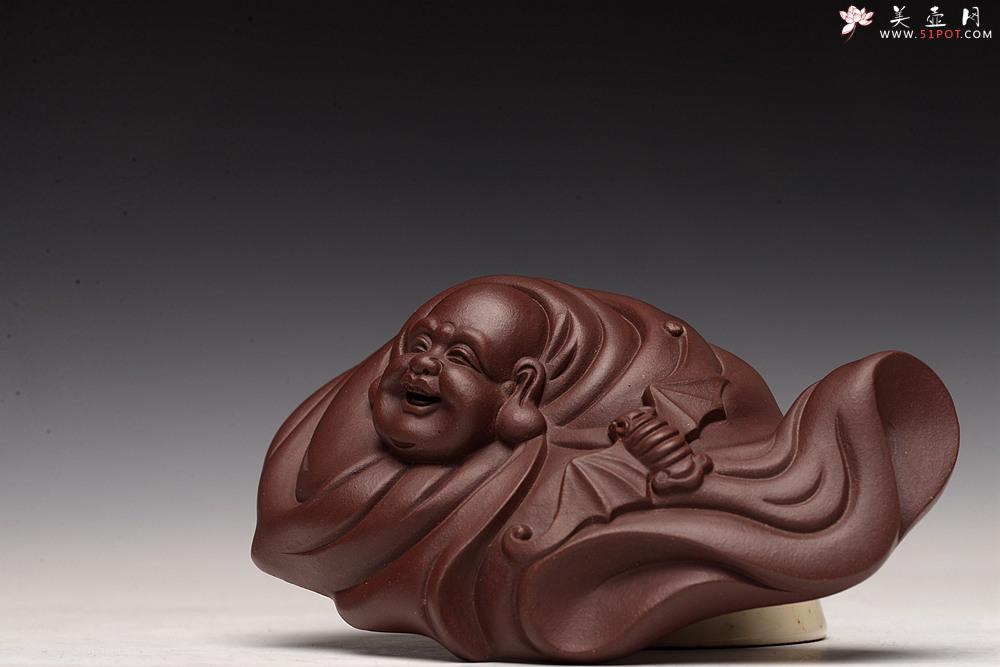 紫砂壶图片：做工精致 泥料优秀 福在眼前 笔架or茶宠or镇纸 - 美壶网