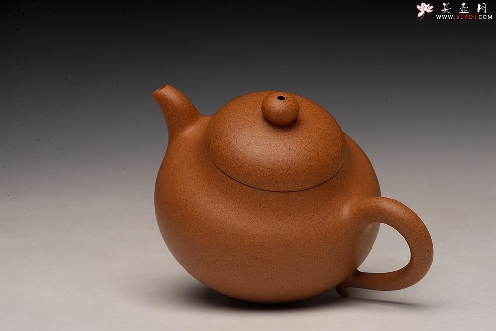 紫砂壶图片：一把好梨 老段泥 清风送爽 曲峰新作 黄梨 耐品 - 美壶网