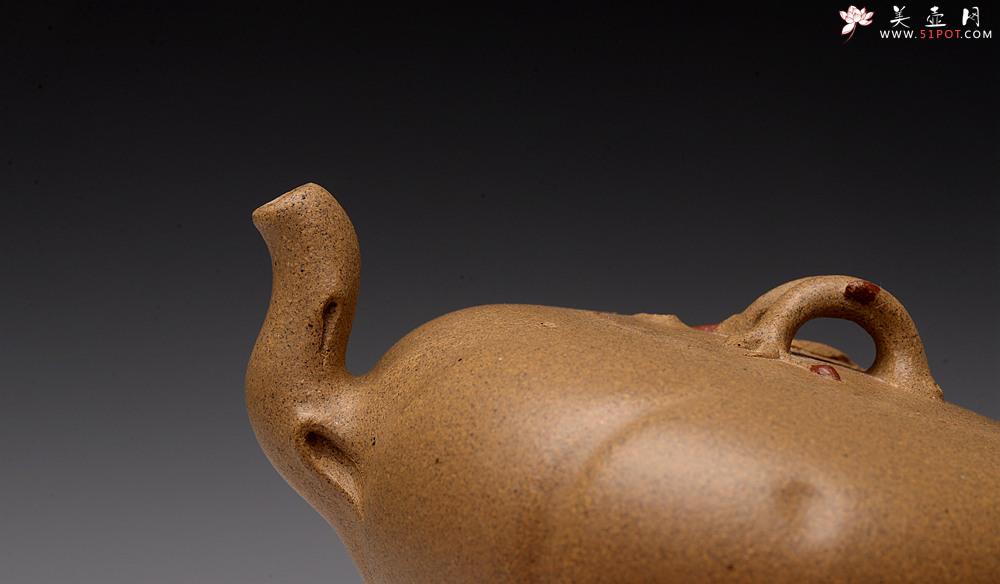 紫砂壶图片：高雪琴新作 优质老段泥 贴叶灵动 大口实用 全手春趣 - 美壶网