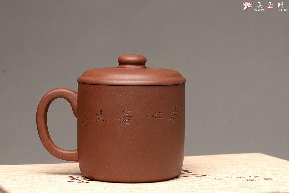 紫砂壶图片：陆轶舟老师精刻 好料盖杯 精工 - 美壶网
