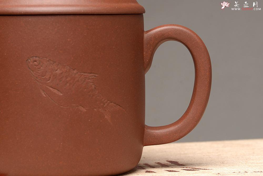 紫砂壶图片：陆轶舟老师精刻 好料盖杯 精工 - 美壶网