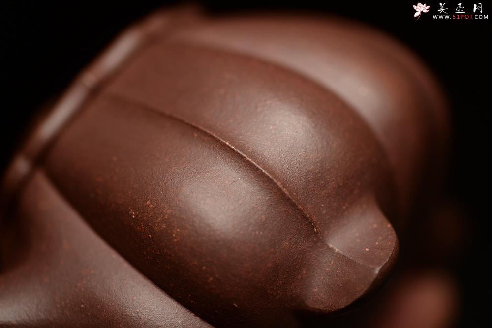 紫砂壶图片：周斌突破之作 全手工难度极大  肌肉男o(∩_∩)o  全手筋纹石瓢  - 美壶网