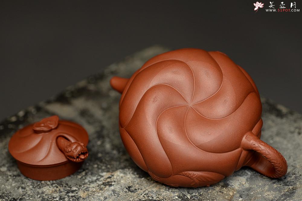 紫砂壶图片：精工之作 鱼化龙 别具风格~油润底槽青 鱼跃龙门 - 美壶网