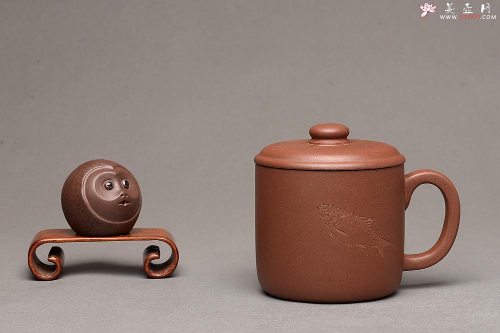 紫砂壶图片：陆轶舟老师精刻 好料盖杯 精工 - 美壶网