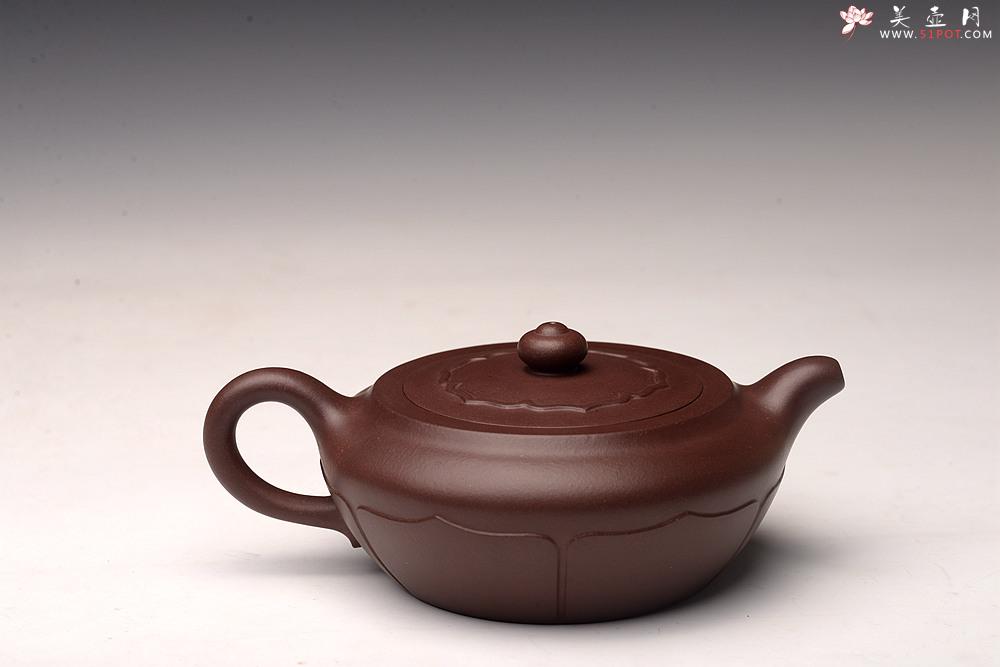 紫砂壶图片：大口实用 唐彬杰款 美壶特惠 莲花矮僧帽 细节处理到位  - 美壶网