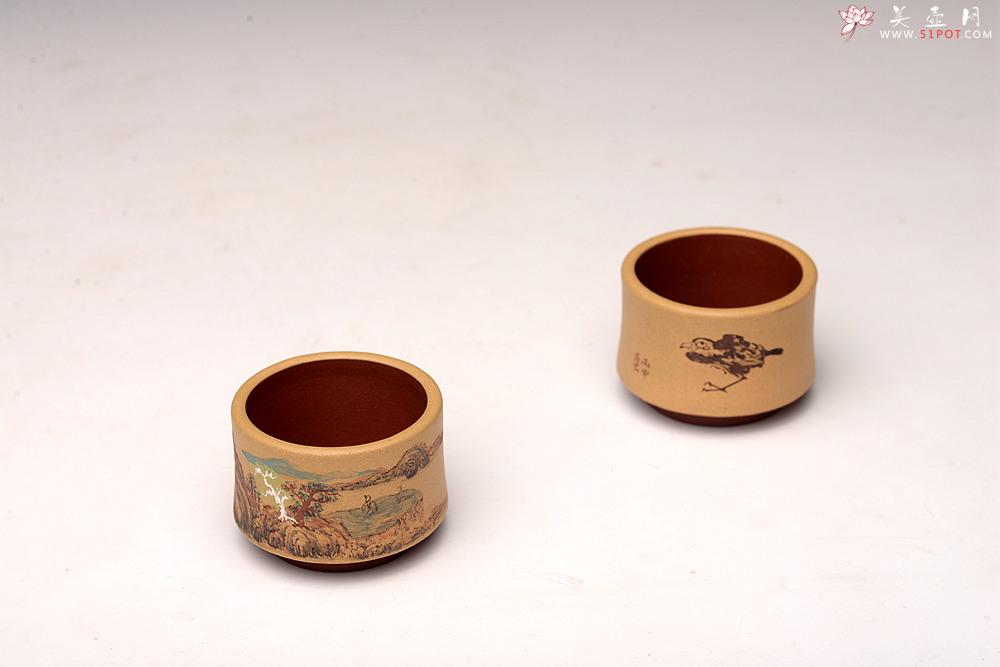 紫砂壶图片：禅定杯 精品品茗杯 清水泥粉段泥 - 美壶网