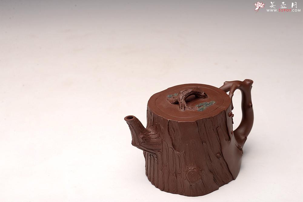 紫砂壶图片：单志萍新作 苍劲之意 古拙之风 全手松梅情深 经典作品 - 美壶网