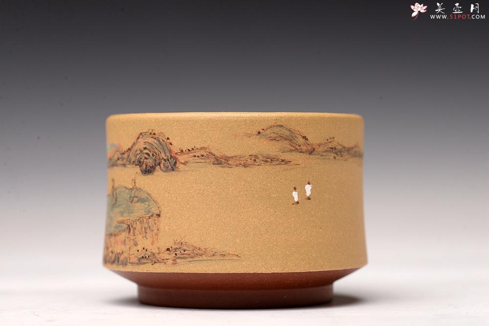 紫砂壶图片：禅定杯 精品品茗杯 清水泥粉段泥 - 美壶网