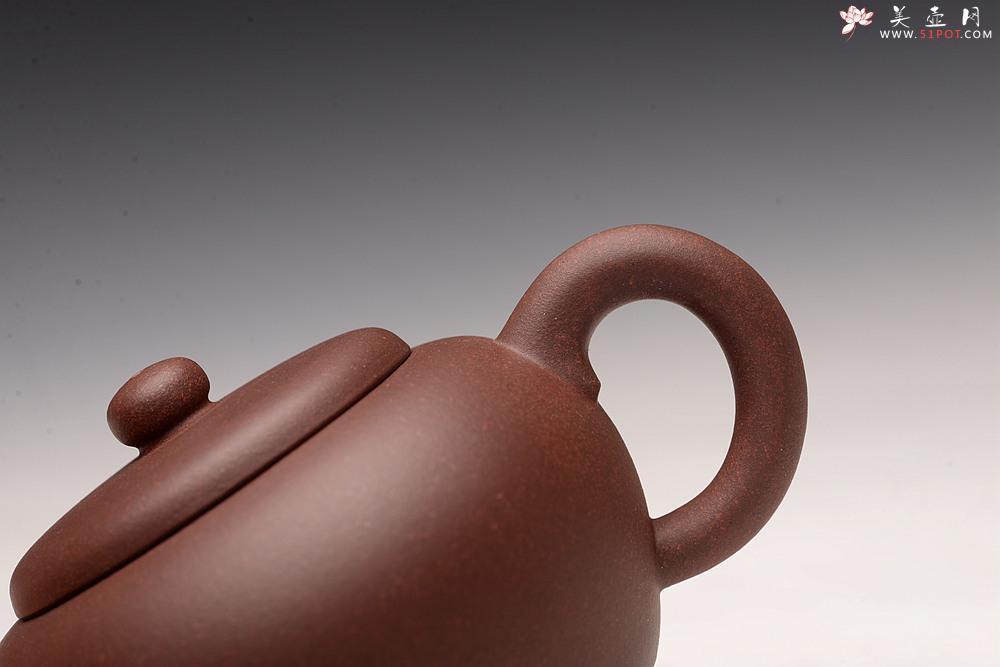 紫砂壶图片：鸿渝山房新品 美壶特惠   拙朴之风 杀茶利器 茶人最爱 矮巨轮 - 美壶网