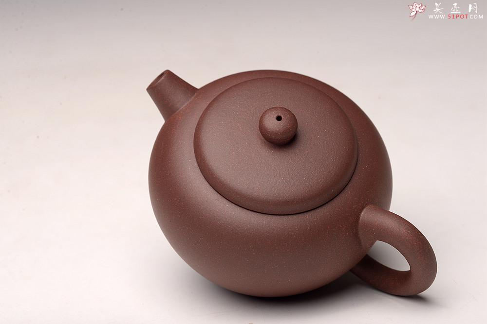 紫砂壶图片：鸿渝山房新品 美壶特惠   拙朴之风 杀茶利器 茶人最爱 矮巨轮 - 美壶网