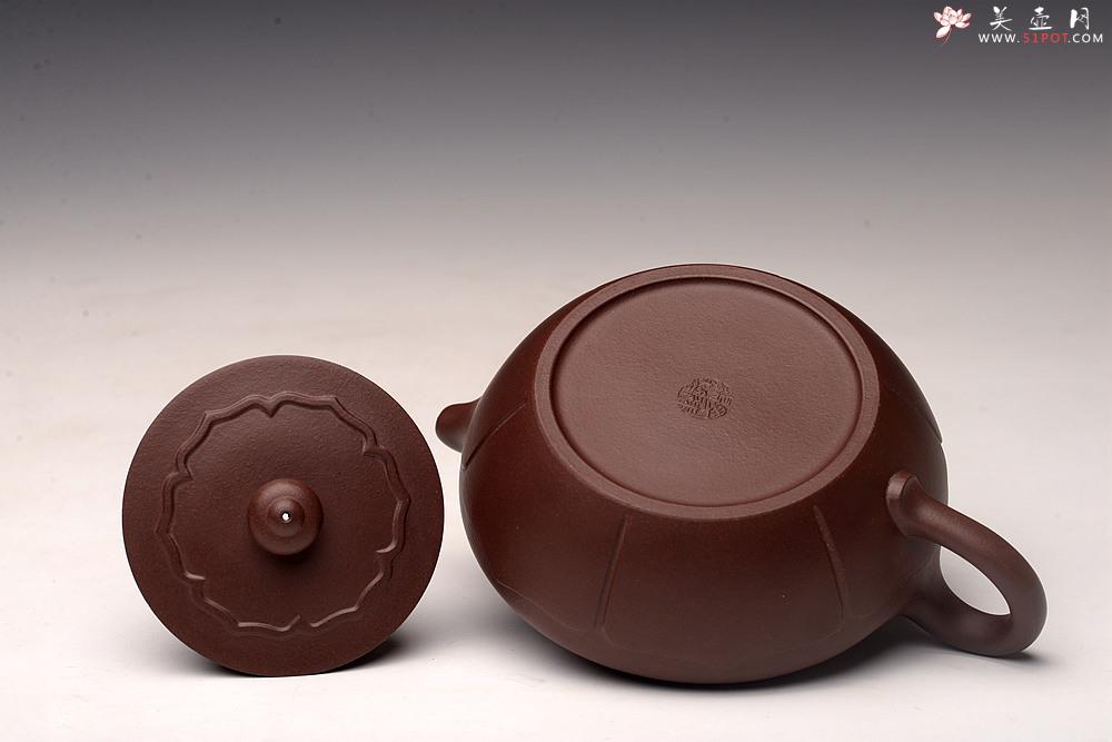 紫砂壶图片：大口实用 唐彬杰款 美壶特惠 莲花矮僧帽 细节处理到位  - 美壶网