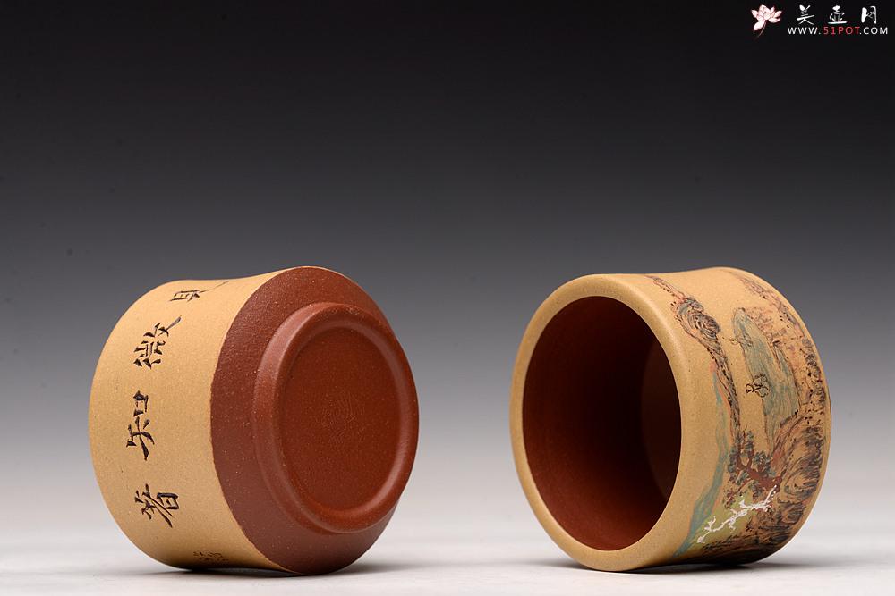 紫砂壶图片：禅定杯 精品品茗杯 清水泥粉段泥 - 美壶网