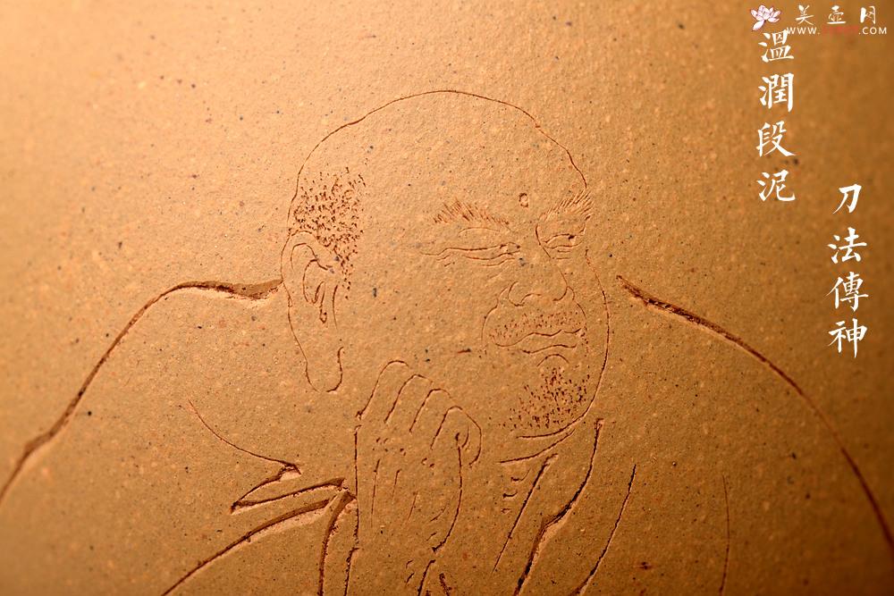 紫砂壶图片：传统器形  优质段泥 精工龙蛋 秀气可人 游心堂装饰 喜从天降 - 美壶网