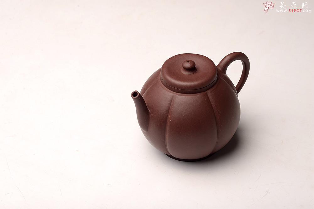紫砂壶图片：周斌丙申春全手新作 别具韵味筋纹 高俊耐品~  丕饮 仅一只 - 美壶网