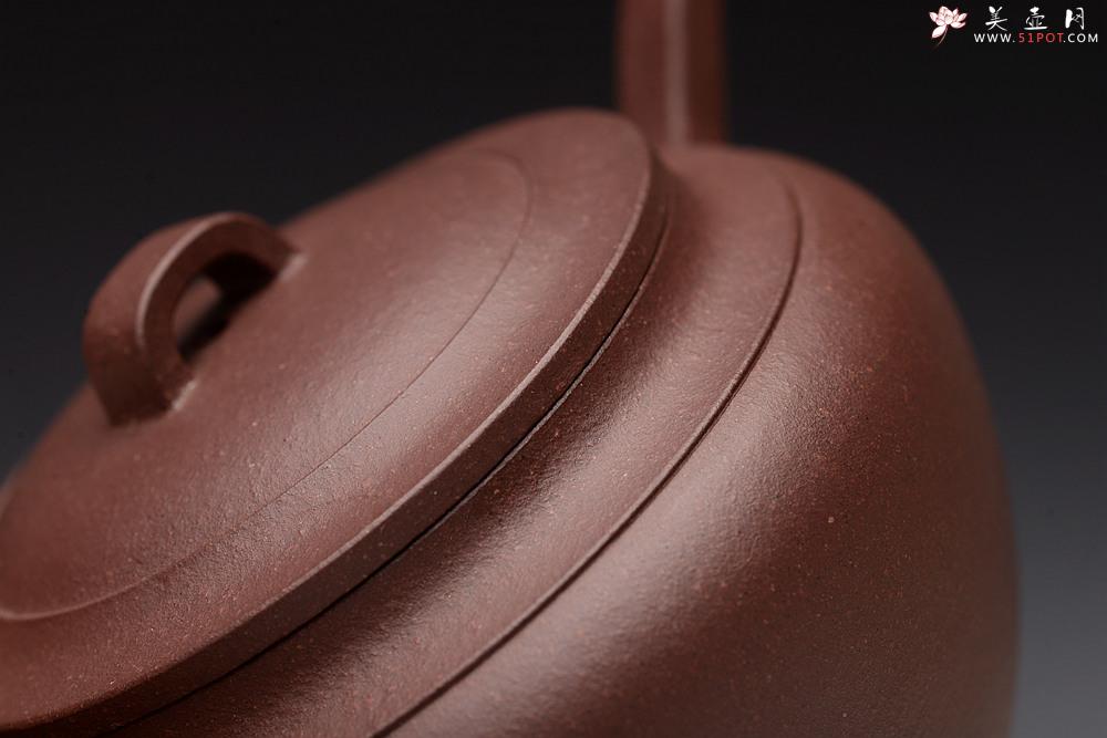 紫砂壶图片：詹黎明全手新作 古朴稳重 线条清晰流畅 颇具个性 陶瓮二 做工精致 - 美壶网