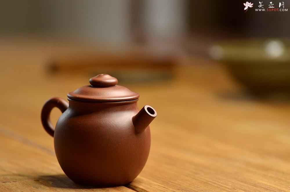 紫砂壶图片：美壶特惠 玩味巨轮 茶人最爱 实用 独孔加不锈钢滤网 - 美壶网