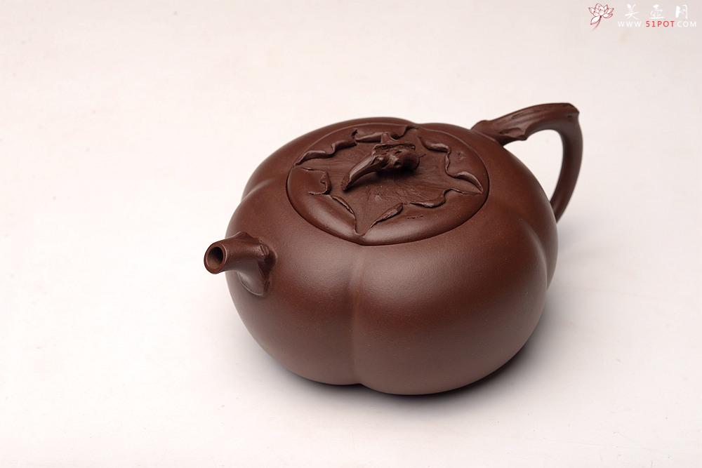 紫砂壶图片：潘丹初丙申春精品 筋囊花货 全手大玉柿 气度饱满 逸品之作 值得珍藏 - 美壶网