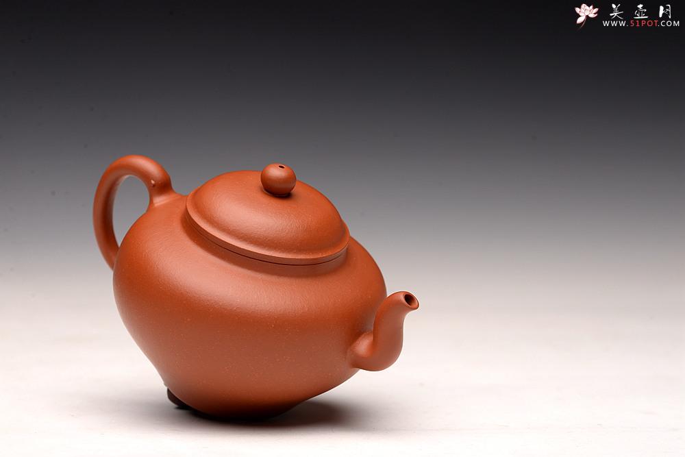 紫砂壶图片：于洪霞丙申春 原创全手作品 朱泥灵龙 秀雅耐品 刹凹仅一只 - 美壶网