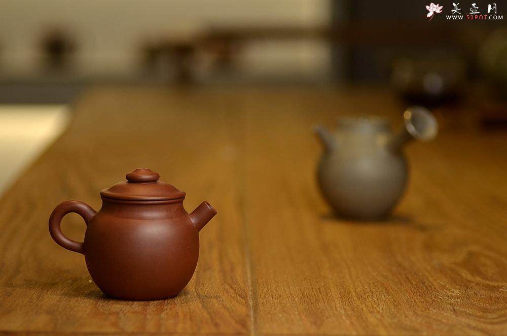 紫砂壶图片：美壶特惠 玩味巨轮 茶人最爱 实用 独孔加不锈钢滤网 - 美壶网