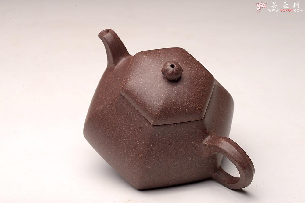 紫砂壶图片：唐文丙申年新品 厚重大气 全手明式六瓣  - 美壶网