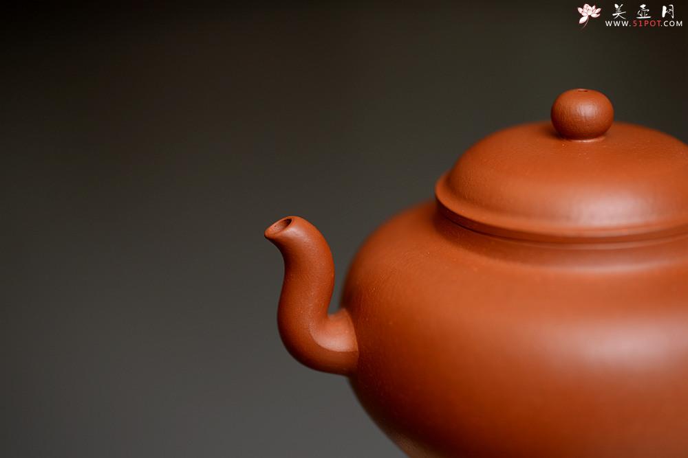 紫砂壶图片：于洪霞丙申春 原创全手作品 朱泥灵龙 秀雅耐品 刹凹仅一只 - 美壶网