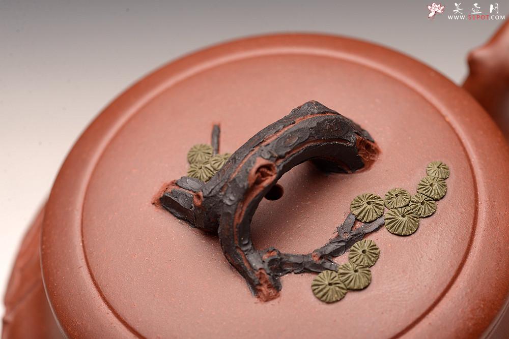 紫砂壶图片：精神 实用花器 三友会聚 地槽青清香 - 美壶网