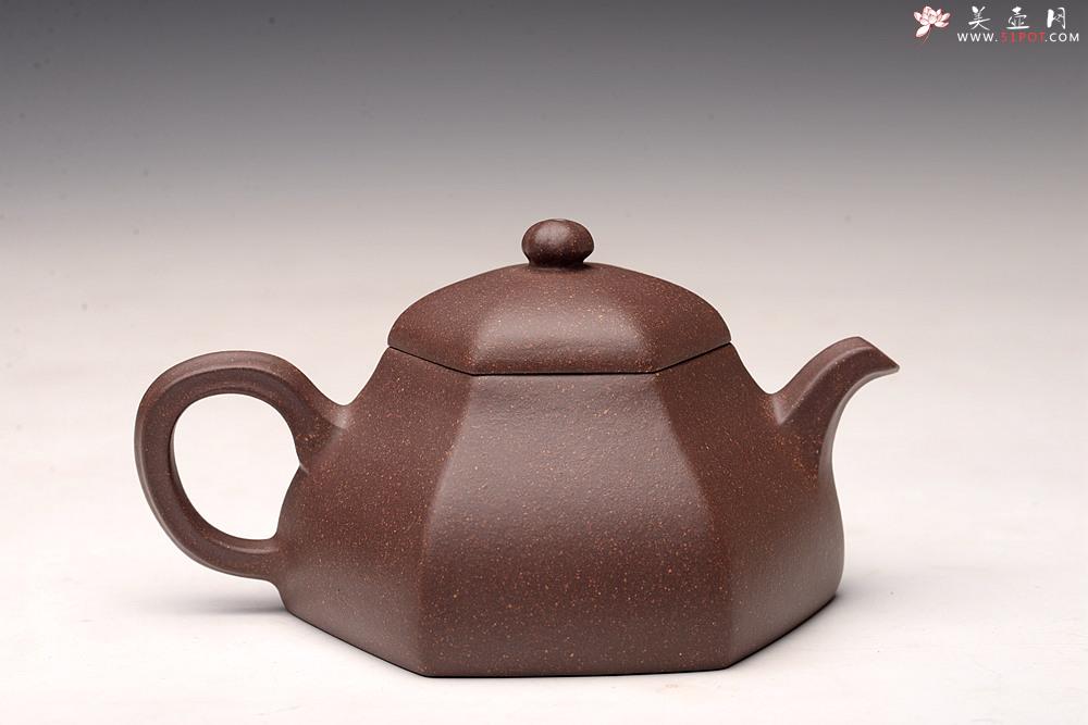 紫砂壶图片：唐文丙申年新品 厚重大气 全手明式六瓣  - 美壶网