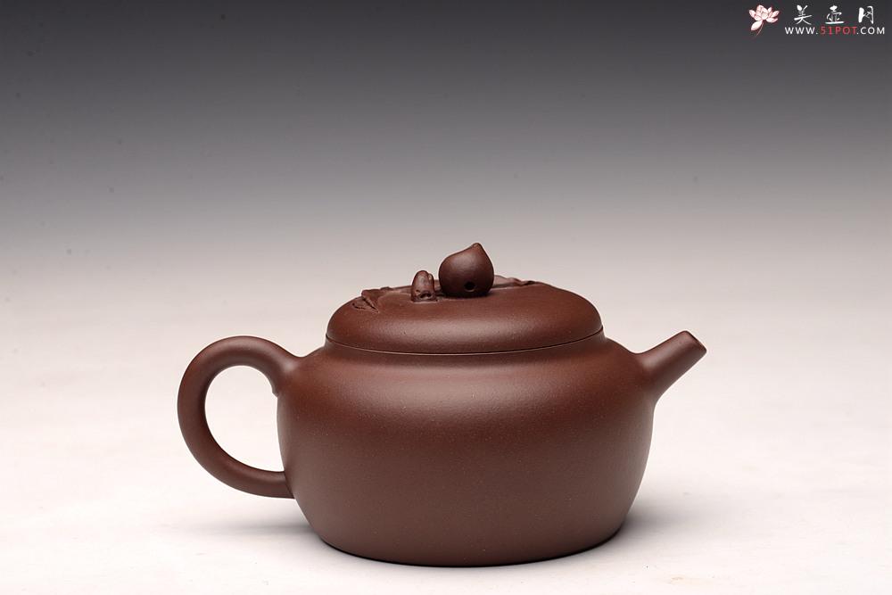 紫砂壶图片：全手桃缘 祝寿送礼佳品 寿桃初熟，寿满三千 - 美壶网