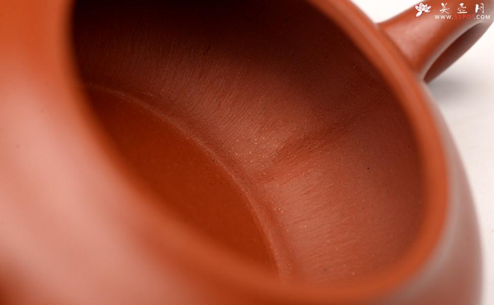 紫砂壶图片:王薇丙申全手 大口实用 清秀合手 小红泥虚扁 - 美壶网