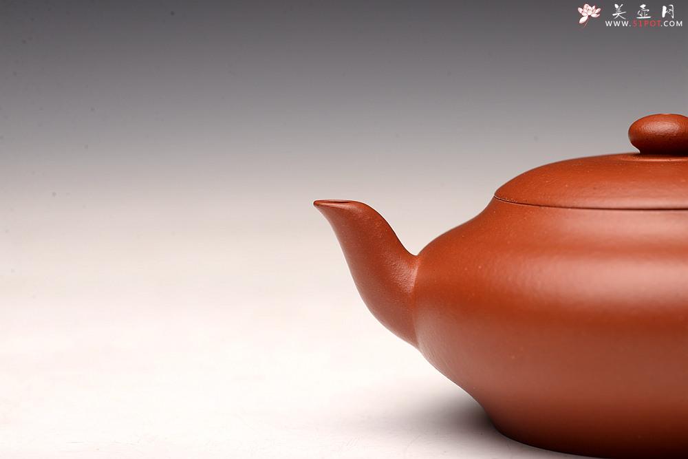 紫砂壶图片:王薇丙申全手 大口实用 清秀合手 小红泥虚扁 - 美壶网