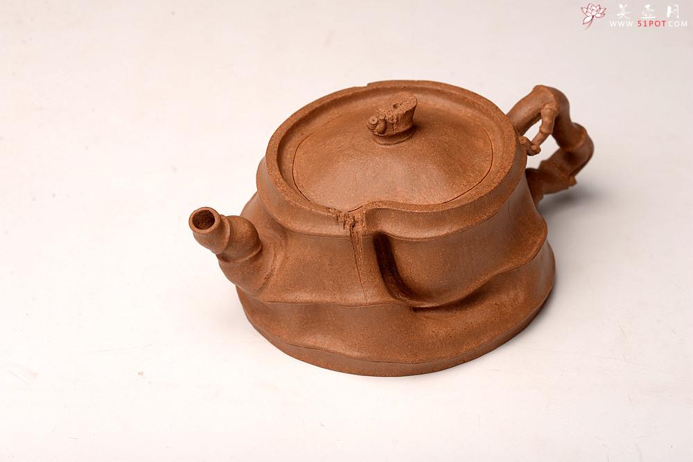 紫砂壶图片：林秀明丙申春 全手精品 文雅十足 原创作品 闻竹套组 耐品玩味~杯50cc - 美壶网