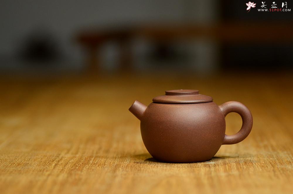 紫砂壶图片：美壶特惠 茶人最爱 古朴小品 实用小巨轮~紫泥 段泥一对 - 美壶网