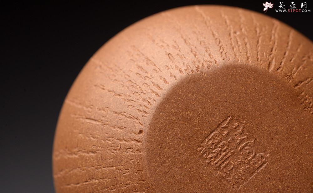 紫砂壶图片：储亚全手新作 饱满小可爱 优质老段泥  颇具玩味 年轮 - 美壶网