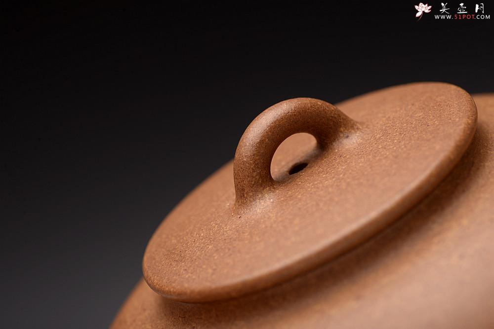 紫砂壶图片：储亚全手新作 饱满小可爱 优质老段泥  颇具玩味 年轮 - 美壶网