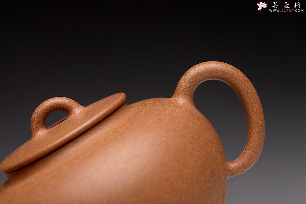 紫砂壶图片：储亚全手新作 饱满小可爱 优质老段泥  颇具玩味 年轮 - 美壶网