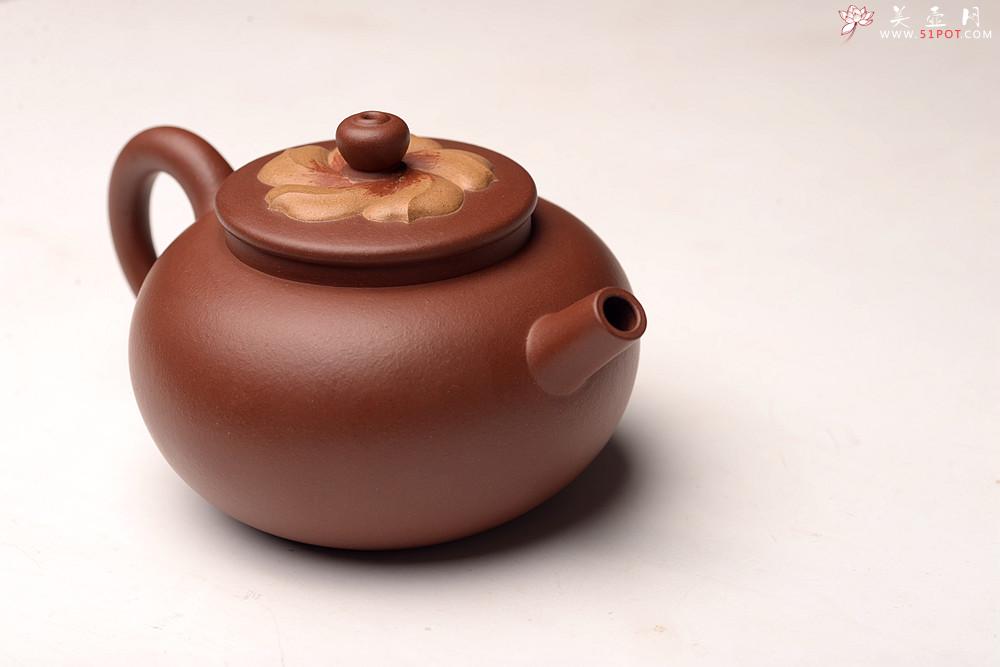 紫砂壶图片：优质底槽青 别具新意 全手锦上添花~ 炮管直流 - 美壶网