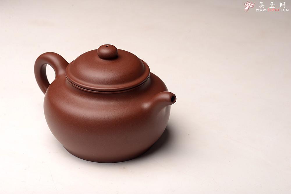 紫砂壶图片：周路健全手新作 传统实用 做工精致 高旭峰款大扁掇只 雄厚大气 - 美壶网