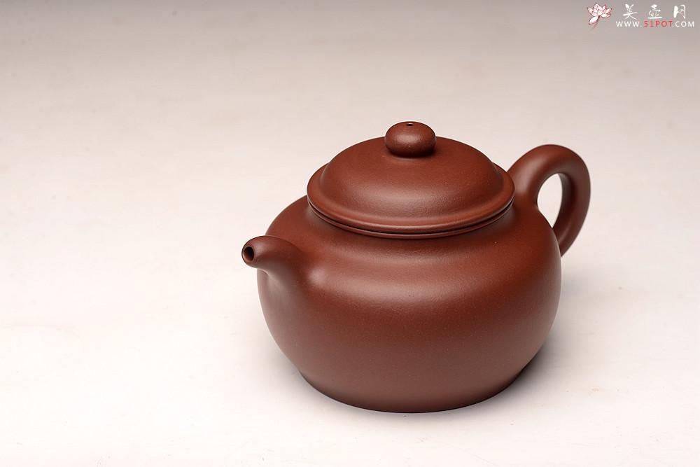 紫砂壶图片：周路健全手新作 传统实用 做工精致 高旭峰款大扁掇只 雄厚大气 - 美壶网